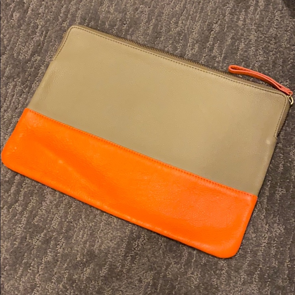 GAP leather clutch